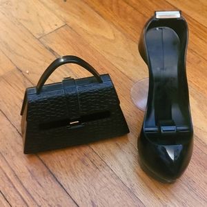 Black sticky note & tape dispenser